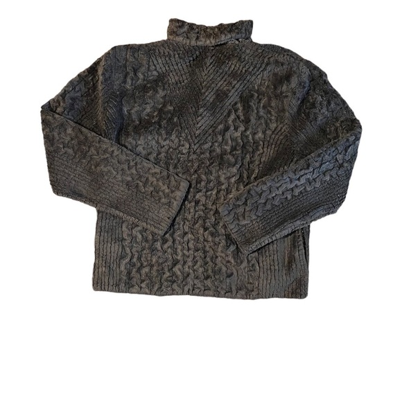 Zashi New Reversible Jacket Womens Large Coat 1-Brown Fur 2-Silky Retail $124 - Picture 2 of 10